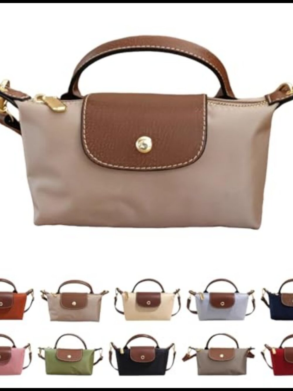 Mini Crossbody Bag PU Leather Adjustable Strap Women's Shoulder Purse